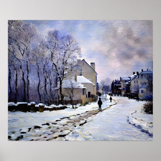Schnee in Argenteuil (2) Poster (Vorne)
