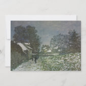 Schnee in Argenteuil von Claude Monet (Vorderseite)