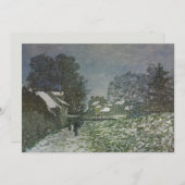 Schnee in Argenteuil von Claude Monet (Vorne/Hinten)