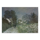 Schnee in Argenteuil von Claude Monet (Vorderseite (Horizontal))