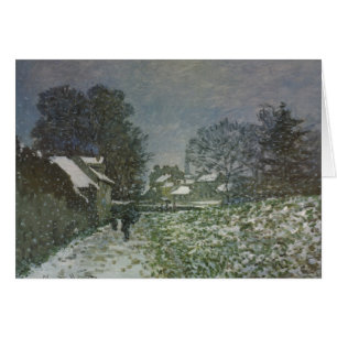 Schnee in Argenteuil von Claude Monet