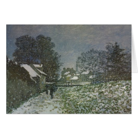 Schnee in Argenteuil von Claude Monet (Vorderseite (Horizontal))
