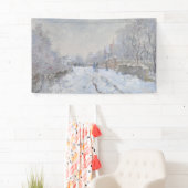 Schnee in Argenteuil (von Claude Monet) Banner (Insitu)