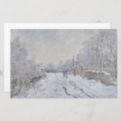 Schnee in Argenteuil (von Claude Monet) Briefpapier (Vorne/Hinten)
