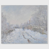 Schnee in Argenteuil (von Claude Monet) Geschenkpapier (Flach)