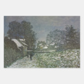 Schnee in Argenteuil von Claude Monet Geschenkpapier Set (Vorderseite 2)