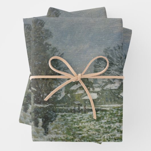Schnee in Argenteuil von Claude Monet Geschenkpapier Set (Beispiel)