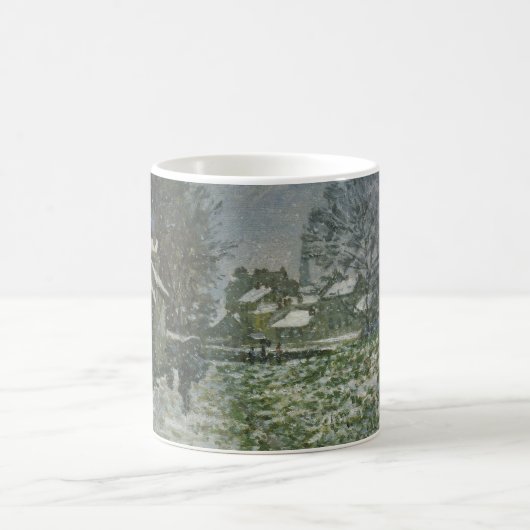 Schnee in Argenteuil von Claude Monet Kaffeetasse (Mittel)