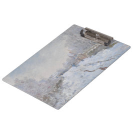 Schnee in Argenteuil (von Claude Monet) Klemmbrett
