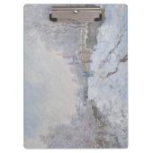 Schnee in Argenteuil (von Claude Monet) Klemmbrett (Vorderseite)