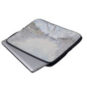 Schnee in Argenteuil (von Claude Monet) Laptopschutzhülle (Vorne Knopf)