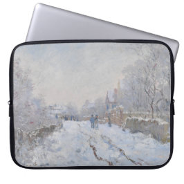 Schnee in Argenteuil (von Claude Monet) Laptopschutzhülle