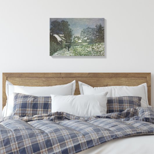 Schnee in Argenteuil von Claude Monet Leinwanddruck (Insitu (Schlafzimmer))