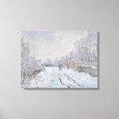 Schnee in Argenteuil (von Claude Monet) Leinwanddruck (Vorderseite)