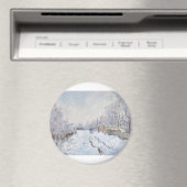 Schnee in Argenteuil von Claude Monet Magnet (In Situ (Geschirrspüler))