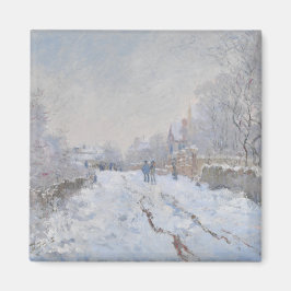 Schnee in Argenteuil (von Claude Monet) Magnet