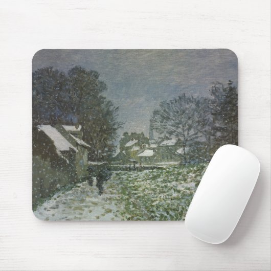 Schnee in Argenteuil von Claude Monet Mousepad (Mit Mouse)