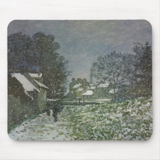 Schnee in Argenteuil von Claude Monet Mousepad (Vorne)