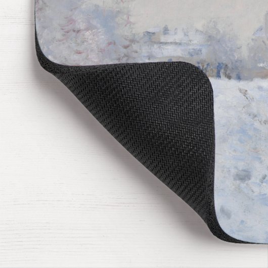 Schnee in Argenteuil (von Claude Monet) Mousepad (Ecke)