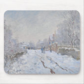 Schnee in Argenteuil (von Claude Monet) Mousepad (Vorne)