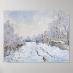 Schnee in Argenteuil von Claude Monet Poster<br><div class="desc">Oscar-Claude Monet (UK: /ˈmmɒ neɪ/, US: /momomoˈneɪ, mjaˈ-/, French mwer: [klod mnovember 1840 nsor]; 14 November 5 December 1926) was a French painter and founder of beeinonist painseen as precurursor m, especially in his attempts to paint nature as perceived it.[1] During his long career, he was the most bestehen aus...</div>