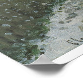 Schnee in Argenteuil von Claude Monet Poster (Ecke)