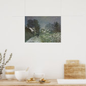 Schnee in Argenteuil von Claude Monet Poster (Küche)