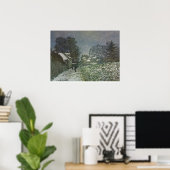 Schnee in Argenteuil von Claude Monet Poster (Heimbüro)