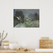 Schnee in Argenteuil von Claude Monet Poster (Küche)