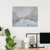 Schnee in Argenteuil (von Claude Monet) Poster (Heimbüro)