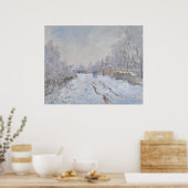 Schnee in Argenteuil (von Claude Monet) Poster (Küche)