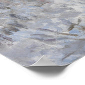 Schnee in Argenteuil (von Claude Monet) Poster (Ecke)