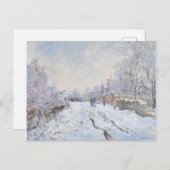Schnee in Argenteuil von Claude Monet Postkarte (Vorne/Hinten)