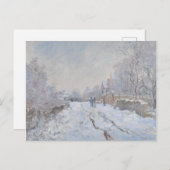 Schnee in Argenteuil (von Claude Monet) Postkarte (Vorne/Hinten)