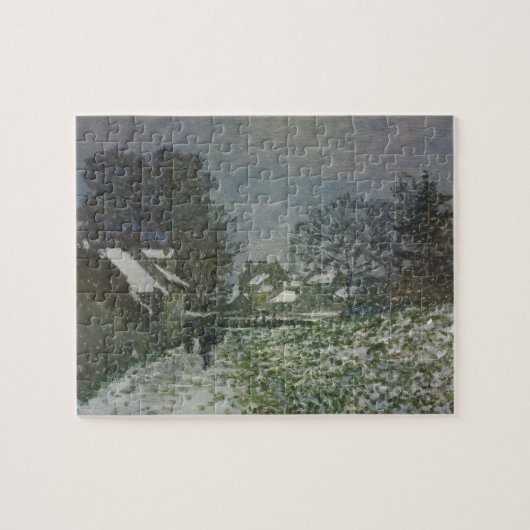 Schnee in Argenteuil von Claude Monet Puzzle (Horizontal)