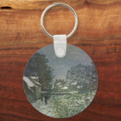 Schnee in Argenteuil von Claude Monet Schlüsselanhänger (Vorderseite)