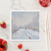 Schnee in Argenteuil (von Claude Monet) Serviette (Beispiel)