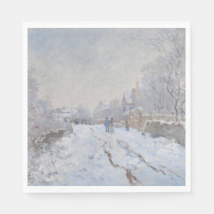 Schnee in Argenteuil (von Claude Monet) Serviette
