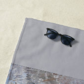 Schnee in Argenteuil (von Claude Monet) Strandtuch (Beispiel)