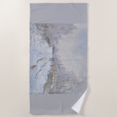 Schnee in Argenteuil (von Claude Monet) Strandtuch (Vorderseite)