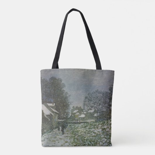 Schnee in Argenteuil von Claude Monet Tasche (Rückseite)