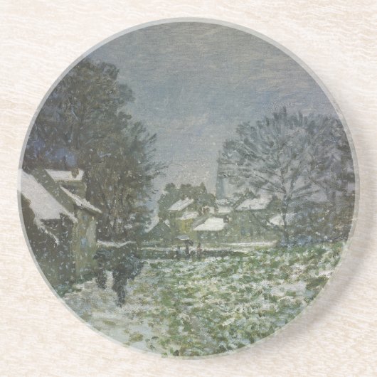 Schnee in Argenteuil von Claude Monet Untersetzer (Vorne)