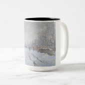 Schnee in Argenteuil (von Claude Monet) Zweifarbige Tasse (VorderseiteRechts)