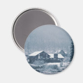 Schnee in Aspenmagneten Magnet (Vorderseite/Rückseite)