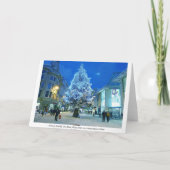 Schnee in Cardiff Feiertagskarte (Rückseite)