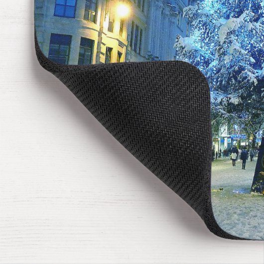 Schnee in Cardiff Mousepad (Ecke)
