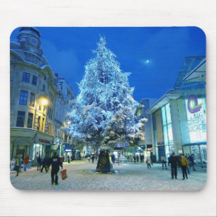 Schnee in Cardiff Mousepad