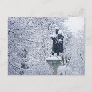 Schnee in Cardiff Postkarte