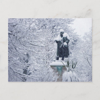 Schnee in Cardiff Postkarte