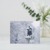 Schnee in Cardiff Postkarte (Stehend Vorderseite)